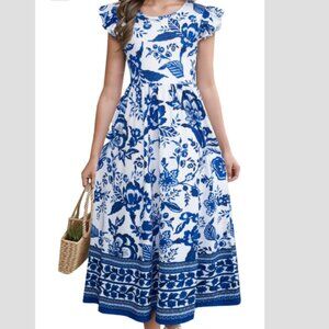 Beautiful Blue Long Girls Dress size 14